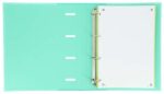Oxford Europeanbinder Touch A4+ Raccoglitore ad anelli con ricambio a quadretti 5x5 - Copertina extra spessa - Chiusura con elastico - Colore Ice Mint Pastello - immagine 2