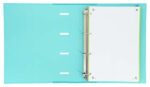 Oxford Europeanbinder Touch A4+ Raccoglitore ad anelli con ricambio a quadretti 5x5 - Copertina estraibile - Chiusura con elastico - Colore blu pastello - immagine 2