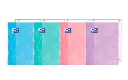 Oxford School Touch Europeanbook 1 Quaderno A4+ 80 fogli microperforati a 1 riga - Copertina rigida - Colori assortiti