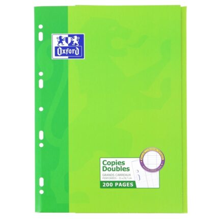 Ricarica Oxford Seyes A4 200 fogli - Griglia Seyes - con margine - Carta di alta qualità