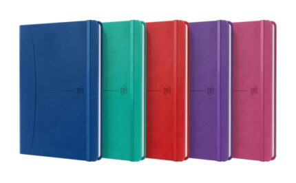 Oxford Signature Quaderno Cucito Copertina Rigida A5 - 1 Riga - 80 Fogli - Colori Assortiti