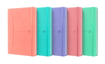 Oxford Signature Quaderno Cucito Copertina Rigida A5 - 80 Fogli - Copertina Resistente - 1 Riga - Colori Assortiti