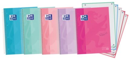 Oxford School Touch A4+ Europeanbook - Copertina rigida - 120 fogli - Colori assortiti