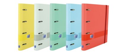 Oxford & You A4+ Europeanbinder - Copertina extra resistente - Dorso da 45 mm - Anelli 4Dx35 mm - Ricarica 5x5 - Lavagna Write & Erase - Foglio di adesivi