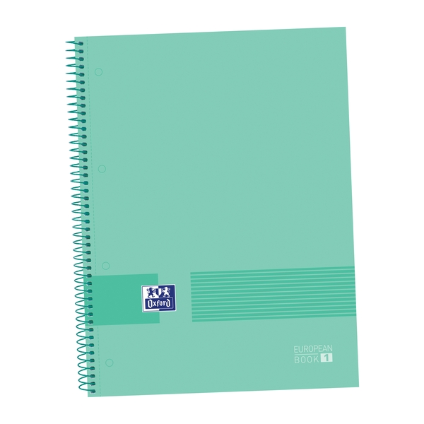 Oxford & You A4+ Europeanbook - Copertina a strappo - 80 fogli - Colore verde