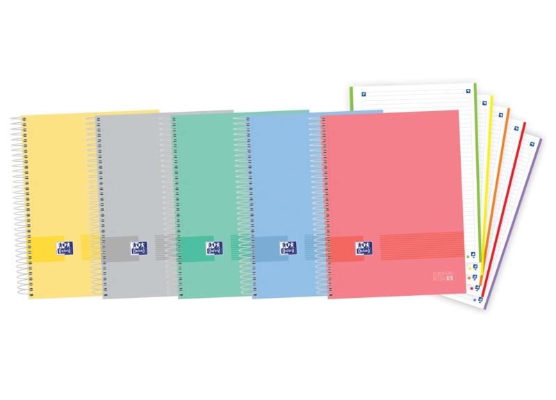 Oxford & You A4+ Europeanbook - Copertina extra resistente - 5 colori assortiti - 120 fogli