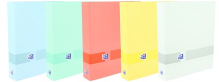 Oxford & You A4+ Raccoglitore a 4 anelli D 40 mm - Formato A4+ - Capacità 450 fogli - Copertina rigida - Dorso da 60 mm - Colori pastello assortiti