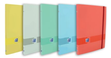 Oxford & You A4+ Raccoglitore con 12 divisori in cartoncino - Copertina a strappo - Chiusura con elastico - Colori assortiti