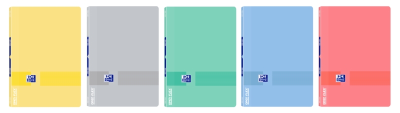 Oxford & You Openflex Write&Erase A4 Quaderno Cucito - Copertina in Plastica Resistente - 1 Riga con 2 Margini - 48 Fogli di Carta di Alta Qualità - Colori Assortiti