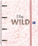 Oxford Animal Print Europeanbinder A4+ Raccoglitore ad anelli 4D 35 mm con ricambio 5x5 - Dorso da 45 mm - Copertina a strappo con chiusura elastica - 3 diversi design - immagine 4
