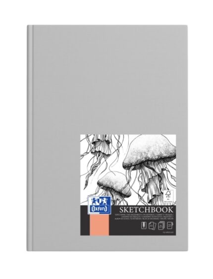 Oxford Artbooks A5 Copertina estraibile - Quaderno cucito per schizzi - 96 fogli da 100 g - Colori assortiti