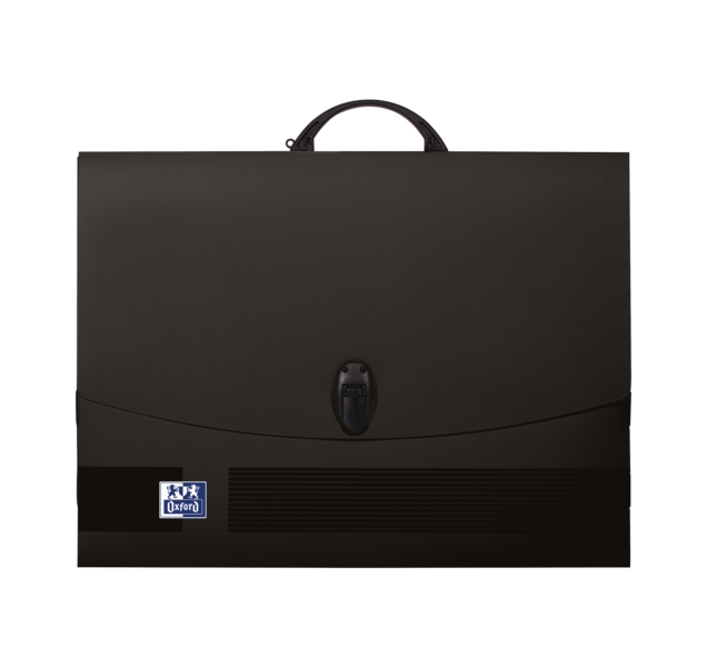 Cartella da disegno Oxford A3 con chiusura e manico nero - Formato A3 - Chiusura sicura - Manico resistente - Design elegante