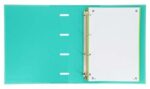 Oxford Europeanbinder Classic A4+ Raccoglitore ad anelli con ricambio a quadretti 5x5 - Copertina estraibile - Chiusura con elastico - Colore Ice Mint - immagine 3