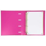 Oxford Europeanbinder Classic A4+ Raccoglitore ad anelli con ricambio a quadretti 5x5 - Copertina extra resistente - Chiusura con elastico - Colore fucsia - immagine 2