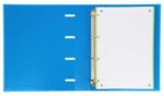 Oxford Europeanbinder Classic A4+ Raccoglitore ad anelli con ricambio a quadretti 5x5 - Copertina extra spessa - Chiusura con elastico - Colore turchese - immagine 2