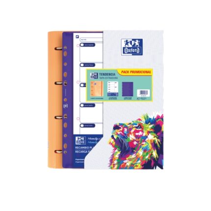 Oxford Europeanbinder Oxfcla A4 - Raccoglitore formato A4 - Include 10 buste trasparenti - con etichetta per l'identificazione