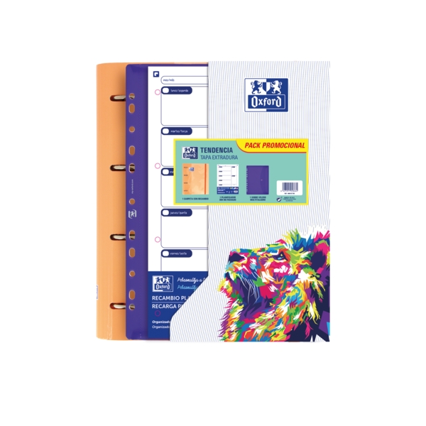 Oxford Europeanbinder Oxfcla A4 - Raccoglitore formato A4 - Include 10 buste trasparenti - con etichetta per l'identificazione