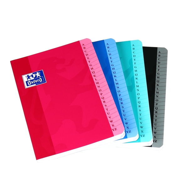 Oxford Indice Alfabetico Cucito Copertina Morbida A5+ - Organizzazione Efficiente - Dimensioni Pratiche - Design Resistente
