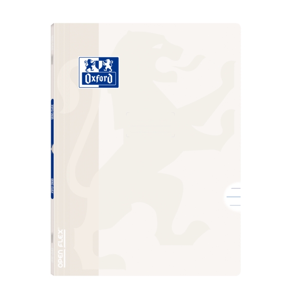 Quaderno rilegato Oxford Openflex A4 - Copertina in plastica resistente - Rilegato per una maggiore durata - 1 riga con margine per l'organizzazione - 48 fogli di carta bianca di alta qualità