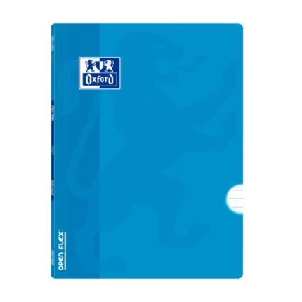 Taccuino Oxford Openflex A4 con rilegatura a spirale - Copertina in plastica resistente - Rilegato a spirale per una maggiore durata - 1 riga con margine per l'organizzazione - 48 fogli di carta di alta qualità - Colore turchese