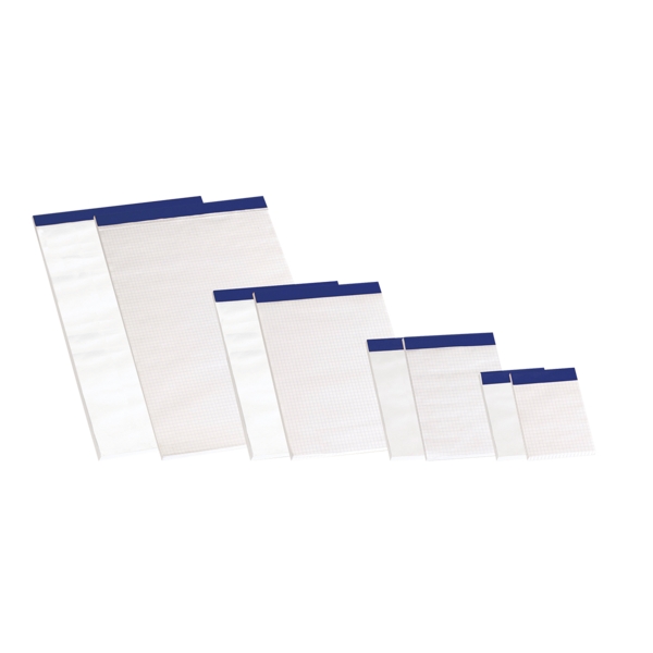 Blocco note Enri A7 pinzato 80 fogli lisci - Senza copertina - Formato compatto - Ideale da portare ovunque