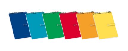 Blocco note a spirale Enri con copertina morbida 16º 4x4 - Fogli a quadretti - Formato compatto - Ideale per appunti e disegni