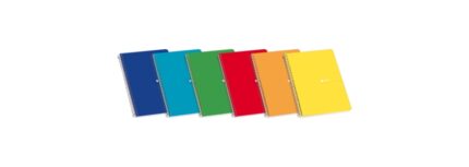 Enri Quaderno a spirale con copertina morbida 12º 4x4 80 fogli - Design pratico e funzionale - Dimensioni ideali per portarlo ovunque - Fogli di alta qualità - Colori assortiti
