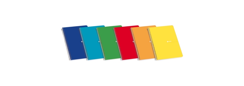 Quaderno a spirale Enri con copertina morbida 16º 4x4 80 fogli - Formato compatto - Carta di alta qualità - Ideale per prendere appunti - Colori assortiti