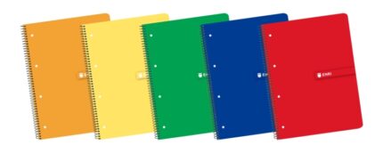 Enri Europeanbook1 A4+ - Quaderno formato A4+ - Spirale - Copertina morbida - Quadretti 5x5