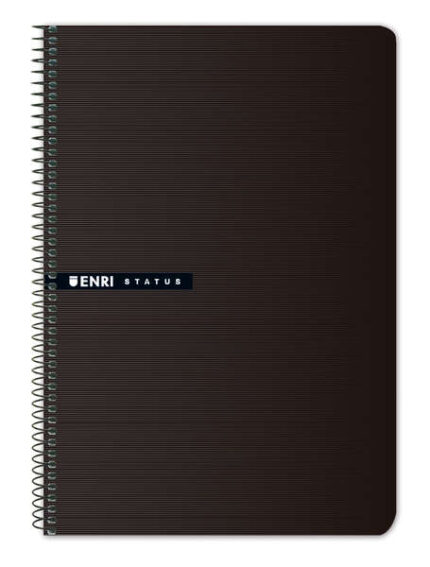 Enri Status Quaderno a spirale formato Folio a quadretti da 4 mm