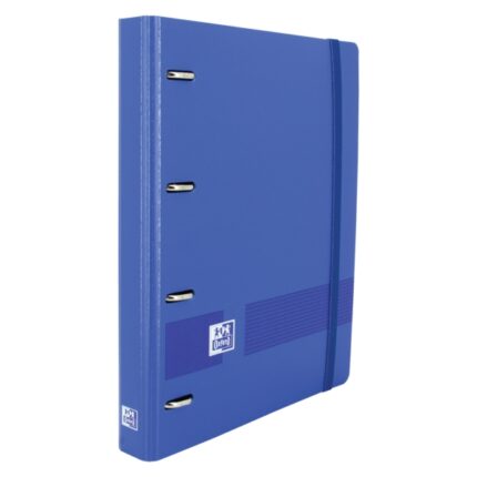 Oxford Live & Go A4+ Polyfoam Europeanbinder - Dorso da 45 mm - Anelli 4Dx35 mm - Include ricambio 5x5 - Colore blu navy