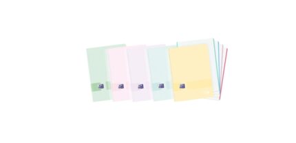 Oxford Live & Go A6+ Europeanbook - Copertina in plastica resistente - Quaderno con 120 fogli - Formato A6+ - Quadretti 5x5 - Colori assortiti