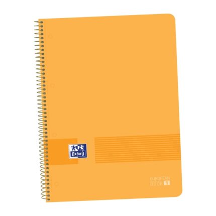 Oxford Live&Go A4+ Quaderno in plastica - Copertina resistente - Formato A4+ - 80 fogli a quadretti 5x5