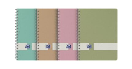 Oxford Nature Europeanbook A5+ Copertina rigida 5x5 80 fogli - Copertina rigida resistente - Formato A5+ - Griglia 5x5 - 80 fogli