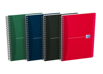 Oxford Office Essentials A5 Quaderno a copertina morbida - Indice alfabetico A-Z - 1 riga per pagina - 90 fogli - Colori assortiti