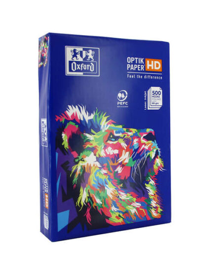 Oxford Optikpaper HD Confezione da 500 fogli di carta per stampante A4 80 g - Compatibile con laser e getto d'inchiostro - Alta qualità di stampa - Colore bianco