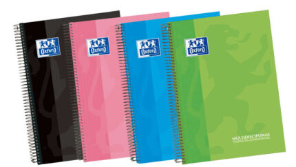 Oxford School Classic A4+ Europeanbook - Copertina extra resistente - 4 materie - A righe e 5x5 - 100 fogli assortiti