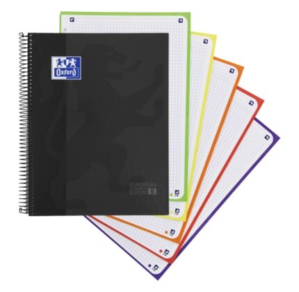 Oxford School Classic A4+ Europeanbook - Copertina rigida - 50% di fogli in omaggio - 5x5 - 120 fogli