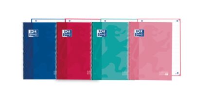 Oxford School Classic A5+ Europeanbook - Copertina rigida - 80 fogli - Colori assortiti