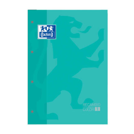 Oxford School Classic Quaderno di ricambio - Formato A4 - Copertina morbida - Rilegatura incollata - Griglia 5x5 - 80 fogli - Colore Ice Mint