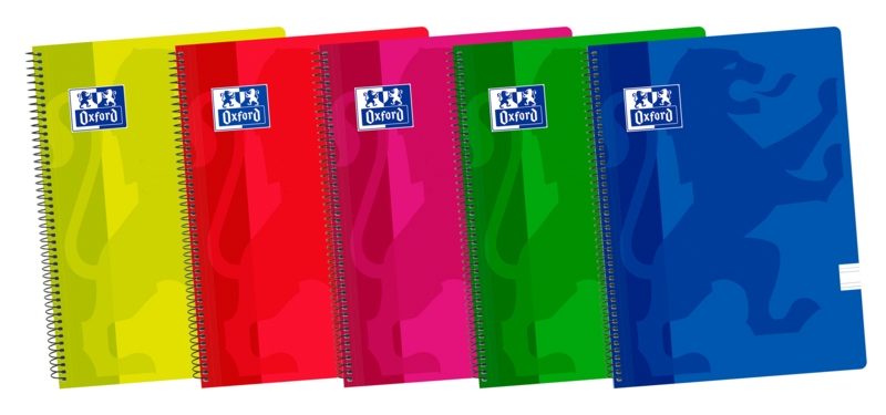 Oxford School Classic Fº Quaderno a spirale - Copertina in plastica - Righe 3