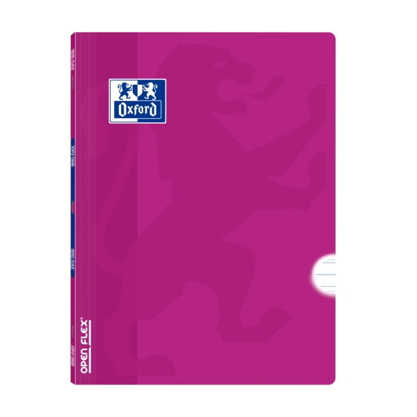 Oxford School Classic Openflex A4 - Copertina in plastica resistente - Quaderno rilegato con righe da 3