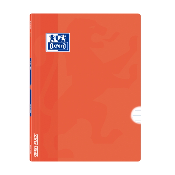 Oxford School Classic Openflex A4 - Copertina in plastica resistente - Quaderno rilegato con righe da 3