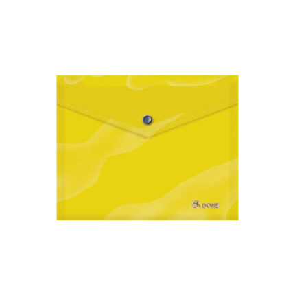 Busta portadocumenti Dohe A5 - Chiusura a clip - Polipropilene opaco 150 micron - Colore giallo