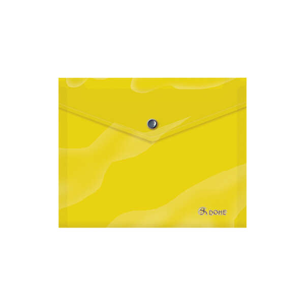 Busta portadocumenti Dohe A5 - Chiusura a clip - Polipropilene opaco 150 micron - Colore giallo