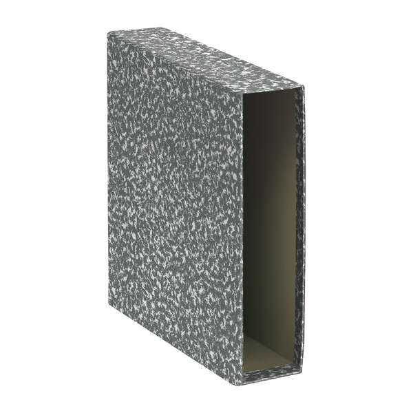 Dohe Custodie per raccoglitori - Formato A4 - Cartone rivestito con carta stampata - per raccoglitore grigio marmorizzato - Naturale