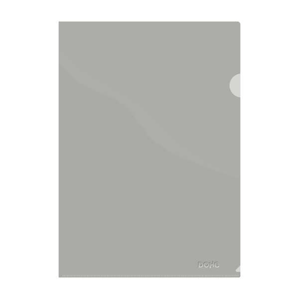 Raccoglitore Dohe Uñero Premium formato A4 - 210x297 mm - Realizzato in polipropilene traslucido da 180 micron - Colore grigio