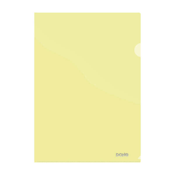 Cartellina Dohe Premium con linguetta Formato A4 - 210x297 mm - Realizzata in polipropilene traslucido da 180 micron - Colore: giallo Cartellina Dohe Premium con linguetta Formato A4 - 210x297 mm - Realizzata in polipropilene traslucido da 180 micron - Colore: giallo