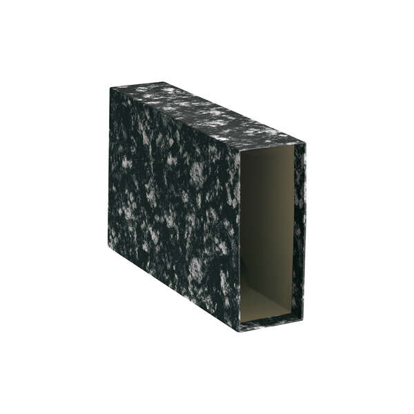 Dohe Copertine per raccoglitori - Cartone rivestito con carta stampata - Formato quarto orizzontale - per raccoglitore nero marmorizzato