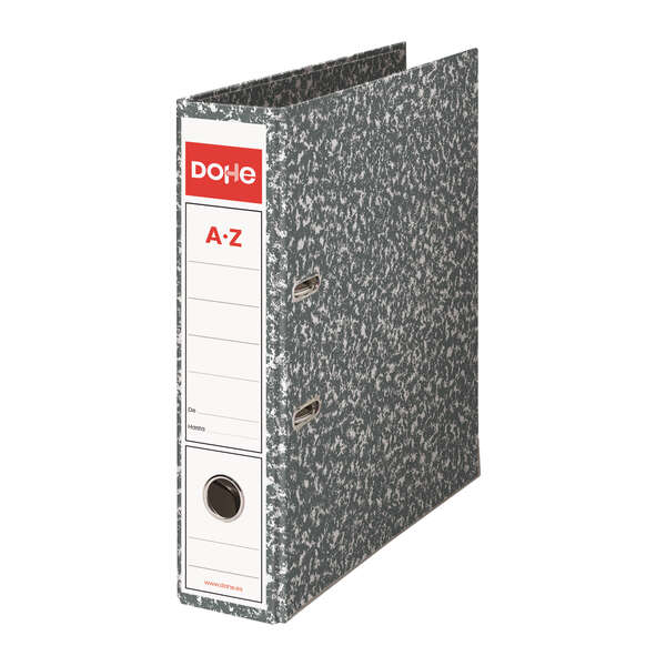 Dohe Cartelle marmorizzate - 320x280 mm - Cartone rivestito con carta stampata - Angolari metallici - Anello